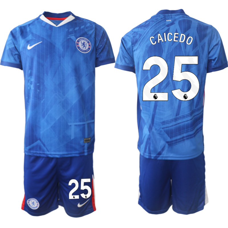 Men 2025-2026 Club Chelsea FC home Blue 25 Soccer Jersey